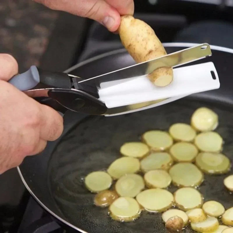 2-in-1 Knife Scissors for Food